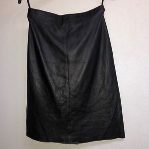 bebe Black Leather Skirt - Size 2 NWT